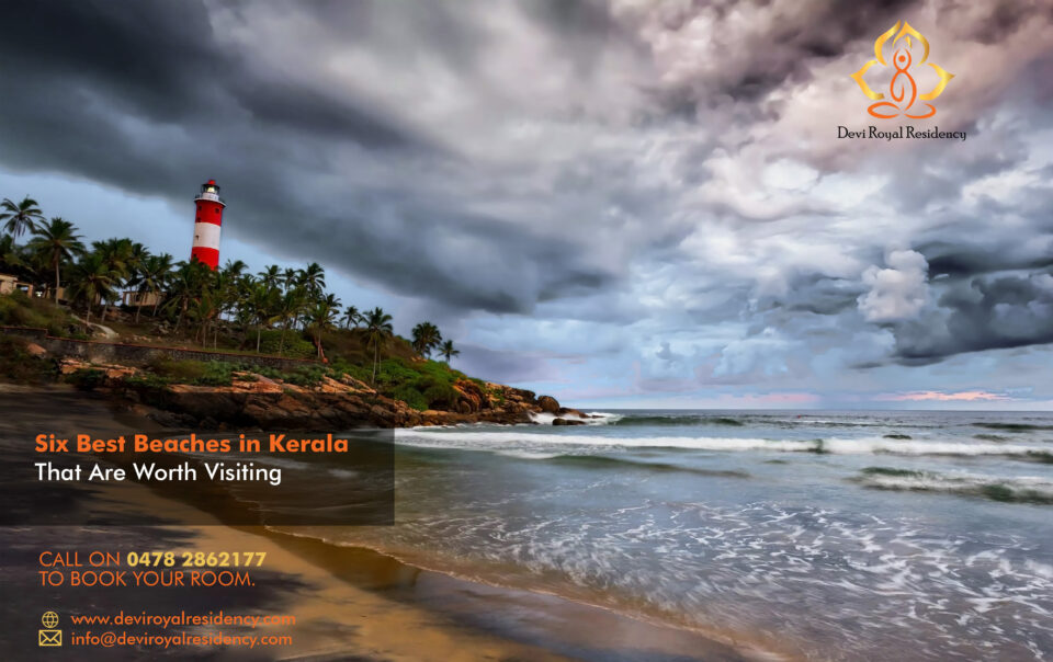 Beautiful beaches in Kerala near Devi Royal Residency