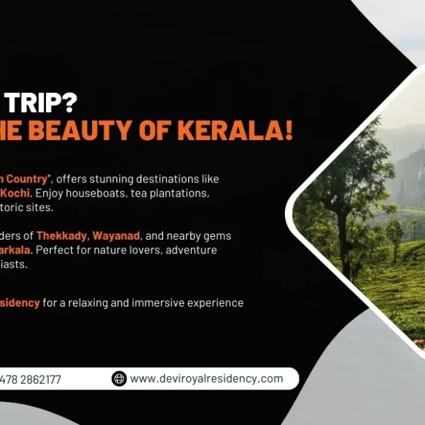 Kerala is a tropical oasis endowed with a distinctive ecosystem. Let us talk about some of the best places for trip in Kerala.