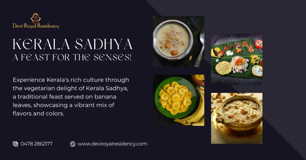 A veritable feast for the senses, Kerala Sadhya happens to be a magnificent vegetarian dish that is served on banana leaves.