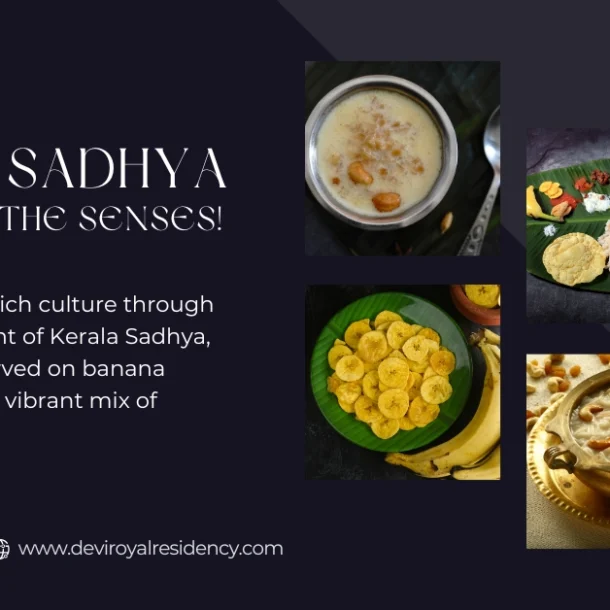 A veritable feast for the senses, Kerala Sadhya happens to be a magnificent vegetarian dish that is served on banana leaves.