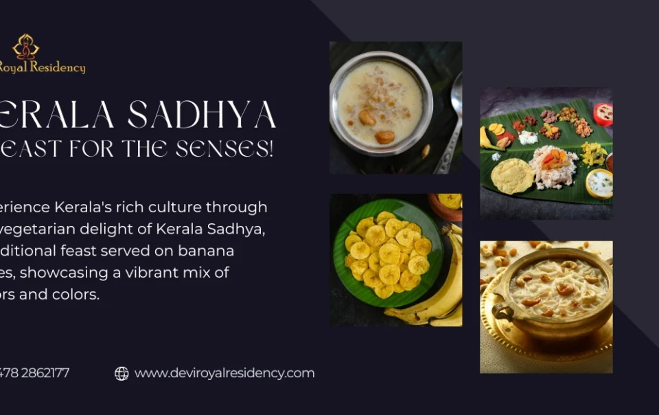 A veritable feast for the senses, Kerala Sadhya happens to be a magnificent vegetarian dish that is served on banana leaves.