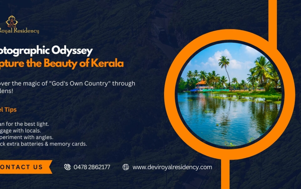 As you begin your photography journey to this amazing land & record the beauty of Kerala, the place beckons with its eternal appeal.