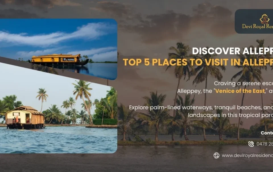 Let us provide you with a textual glimpse of top 5 places to visit in Alleppey that would steer you towards your next Kerala vacation!