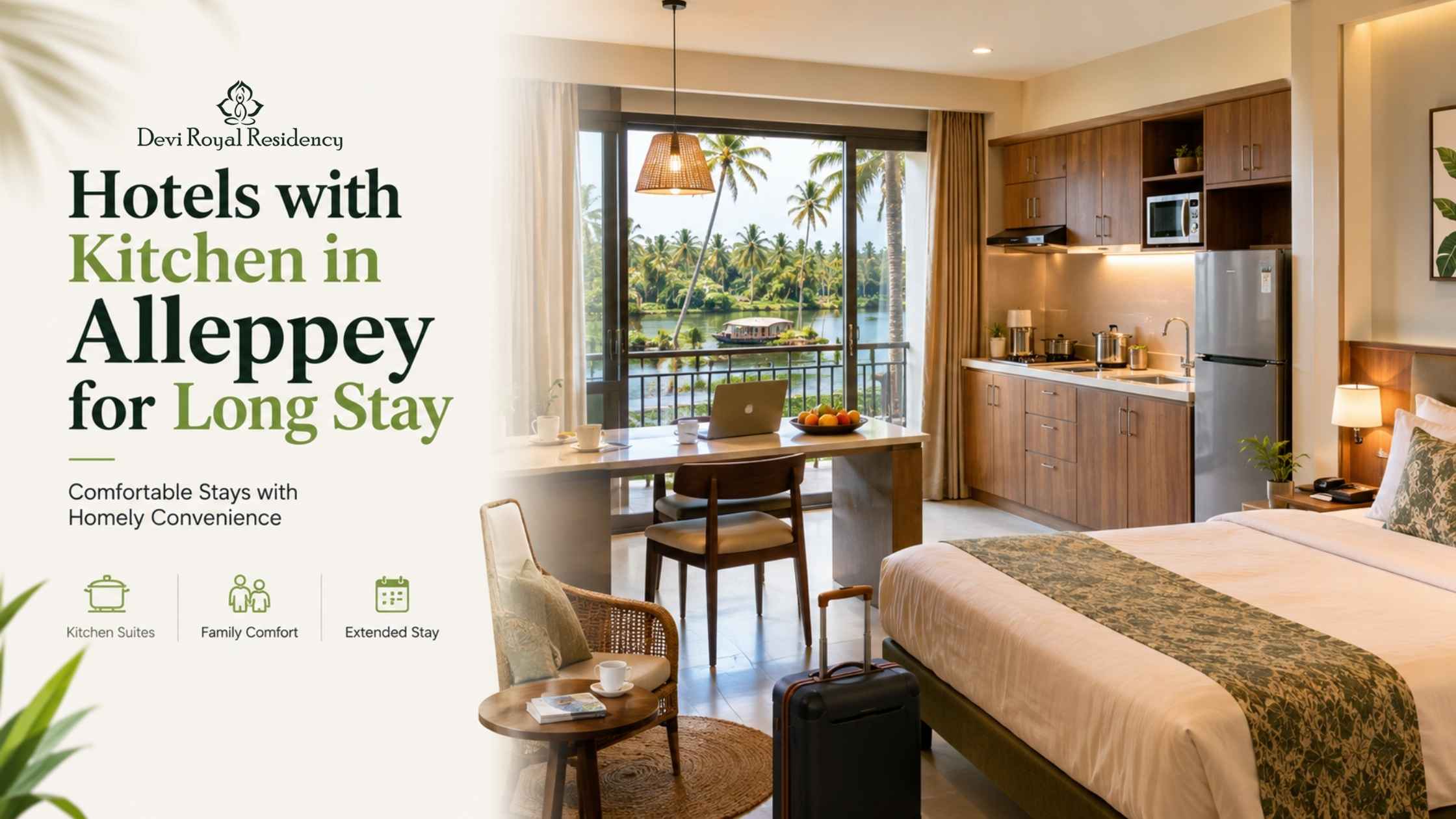Hotels with Kitchen in Alleppey for Long Stay