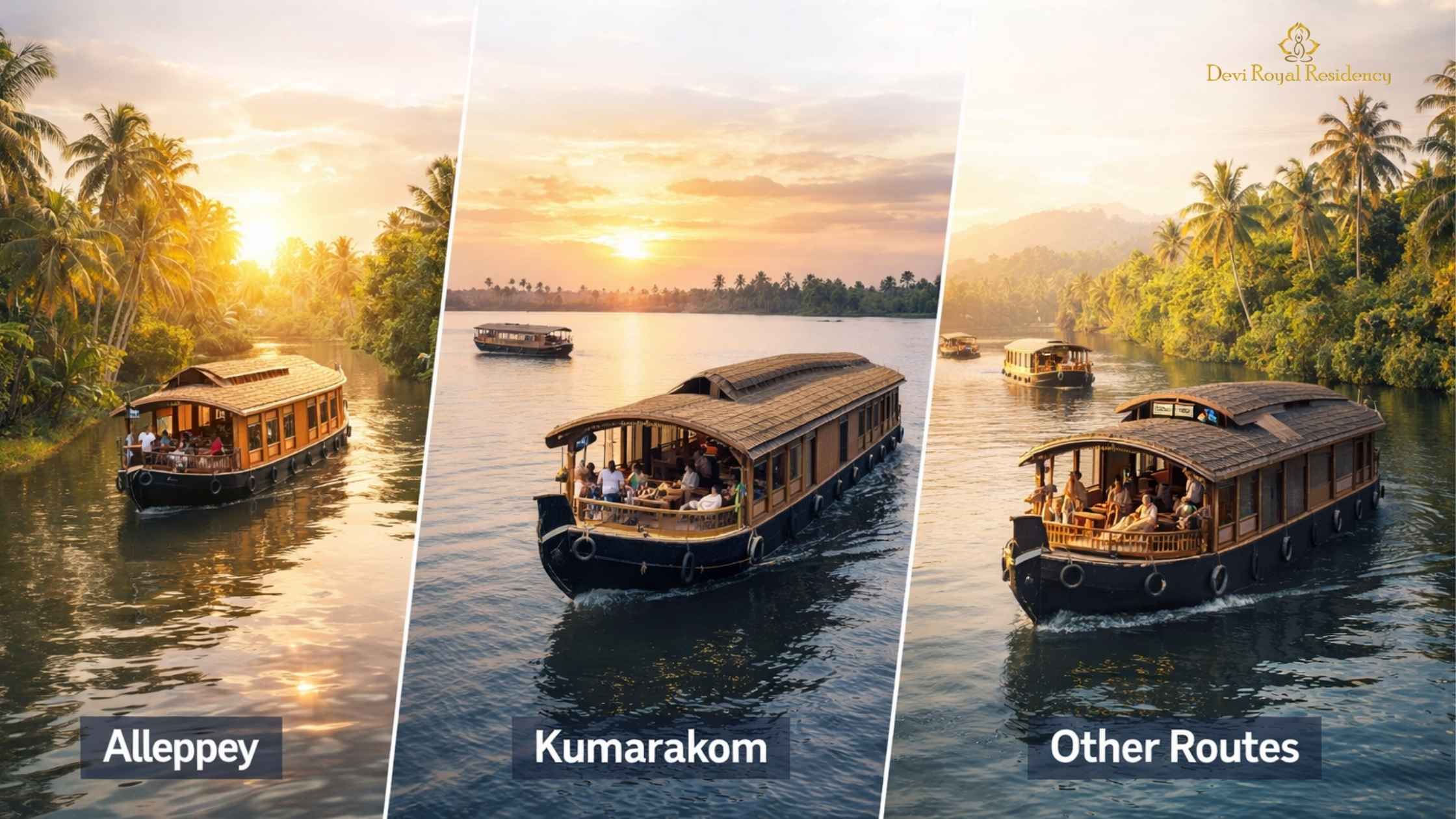 Kerala Backwaters Comparison: Alleppey vs Kumarakom vs Other Routes