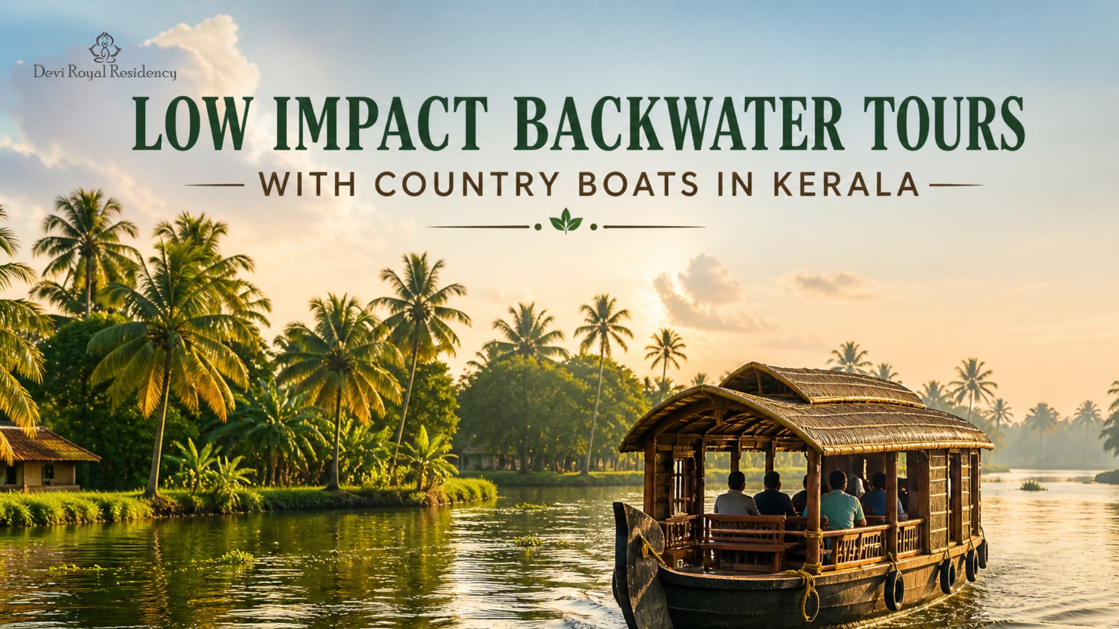 Low Impact Backwater Tours with Country Boats in Kerala