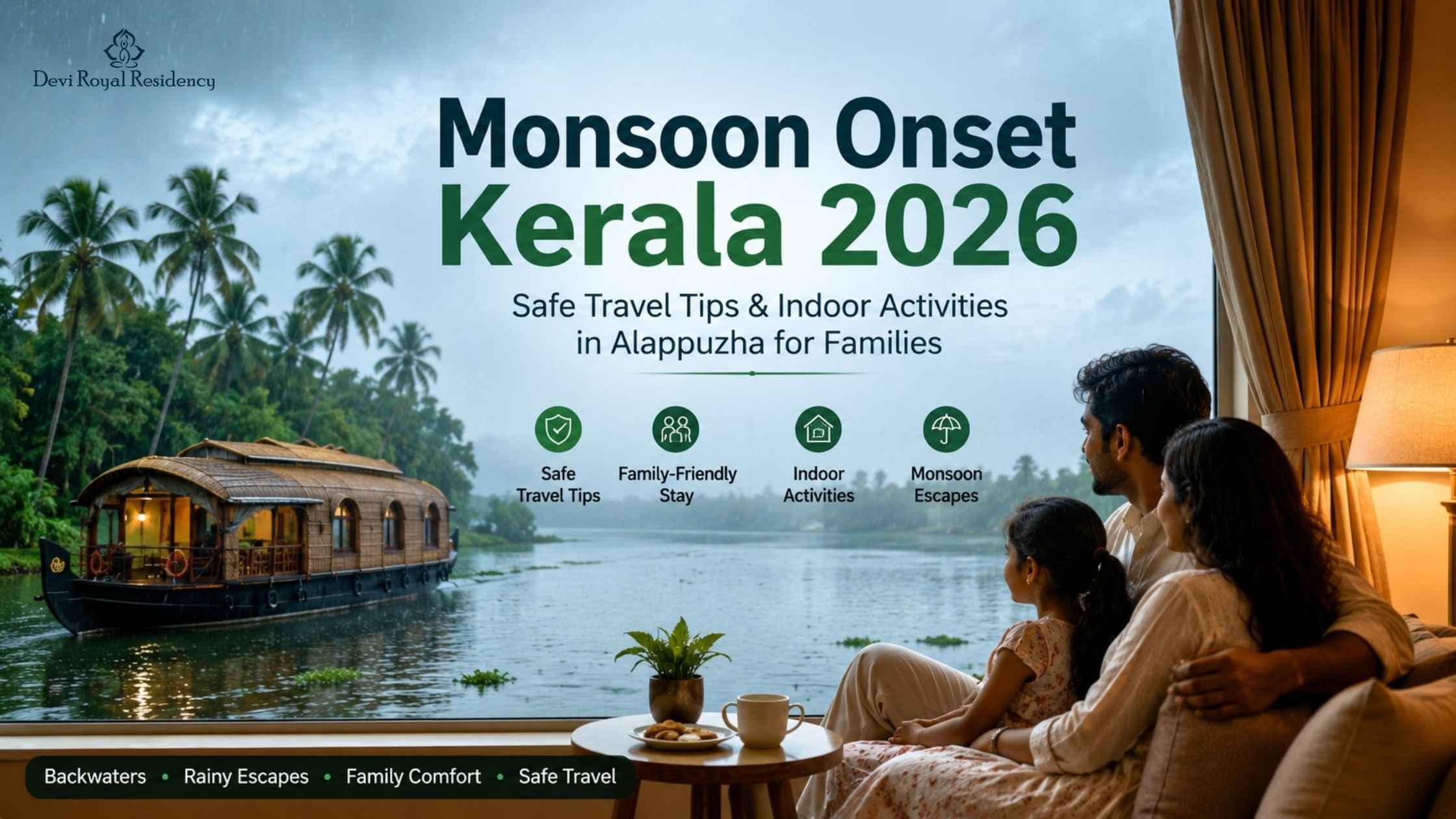 Monsoon Onset Kerala 2026: Safe Travel Tips & Indoor Activities in Alappuzha for Families