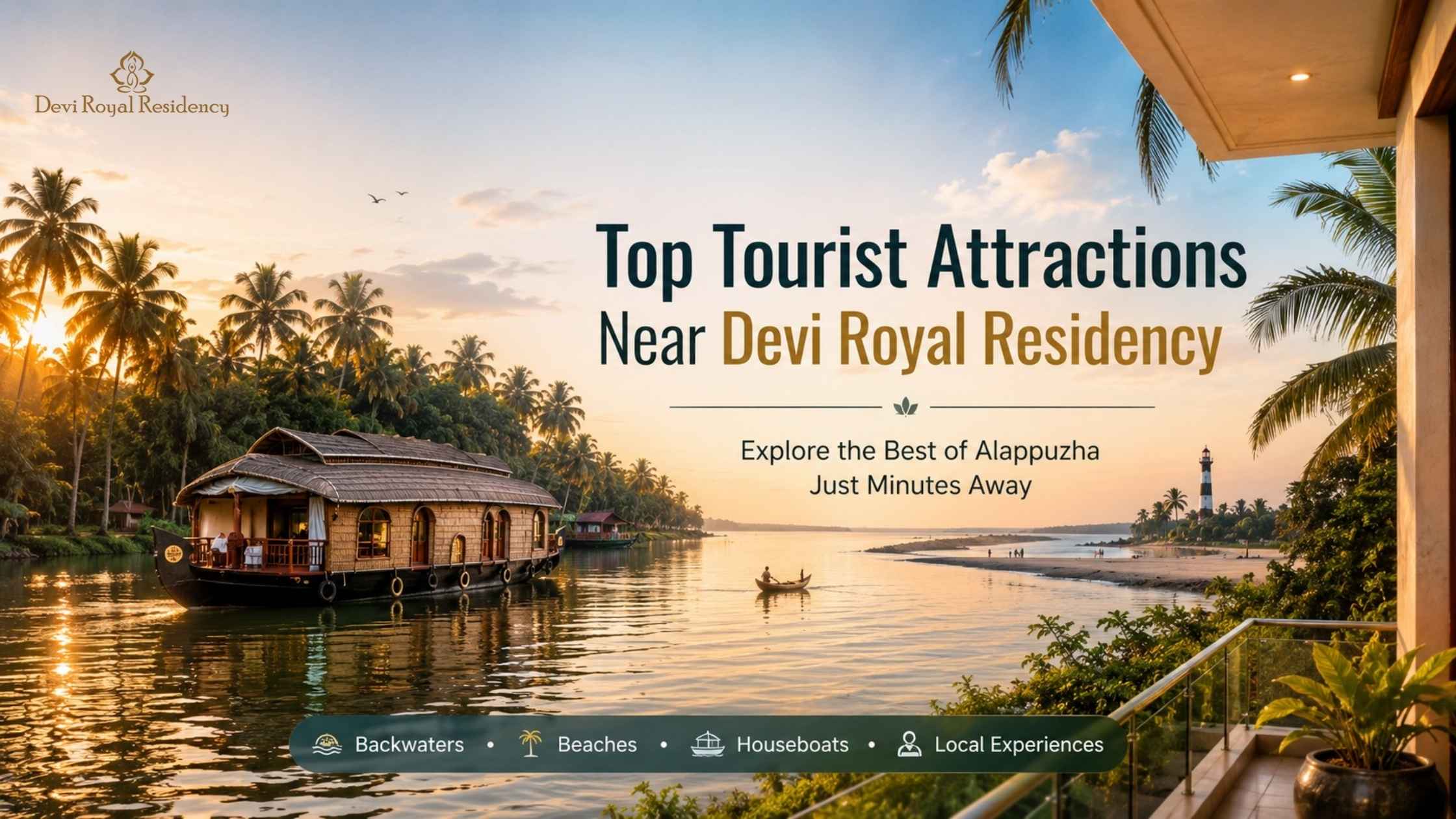 Top Tourist Attractions Near Devi Royal Residency in Alappuzha