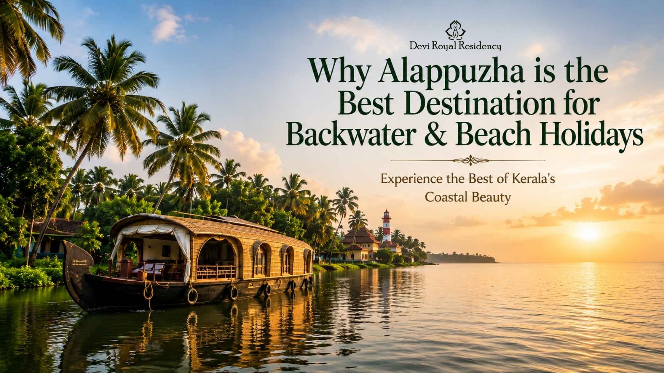 Why Alappuzha is the Best Destination for Backwater & Beach Holidays