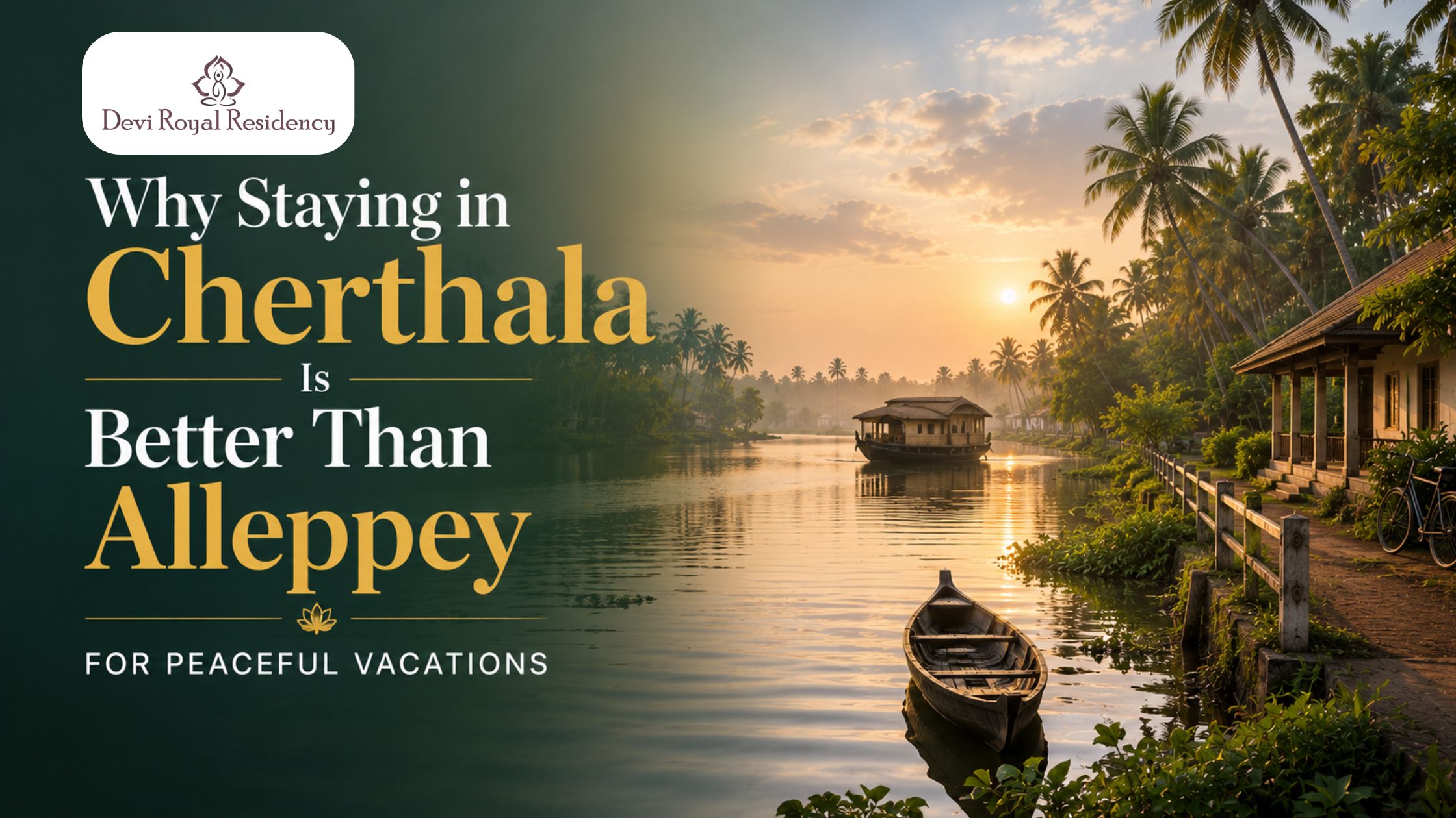 Why Staying in Cherthala Is Better Than Alleppey for Peaceful Vacations