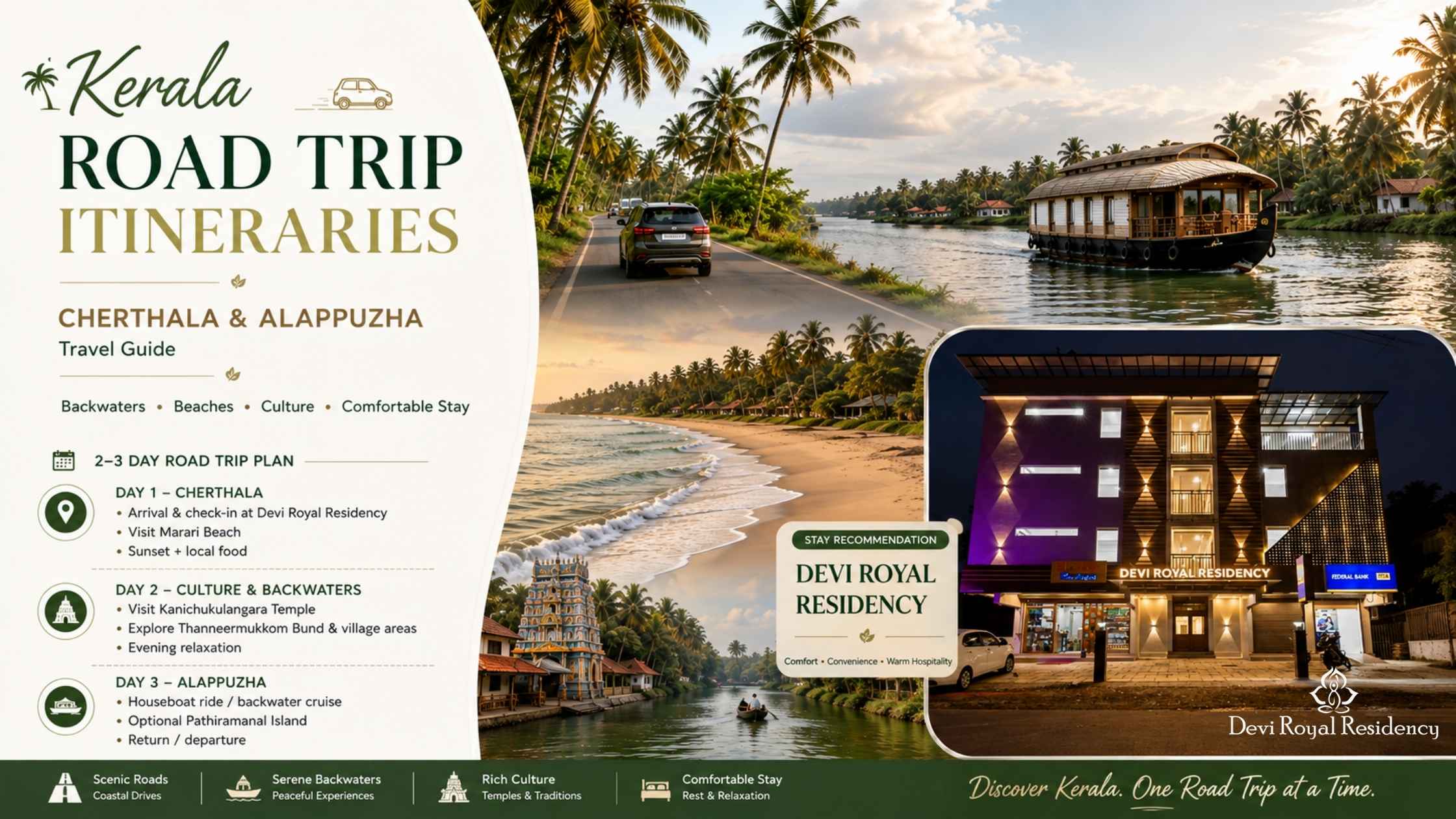 Kerala Road Trip Itineraries with Stay Recommendations