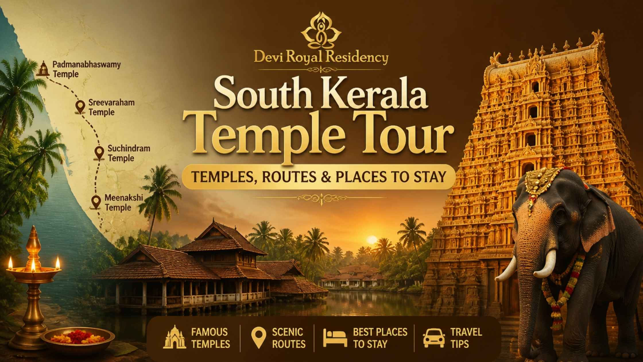 South Kerala Temple Tour: Temples, Routes & Places to Stay