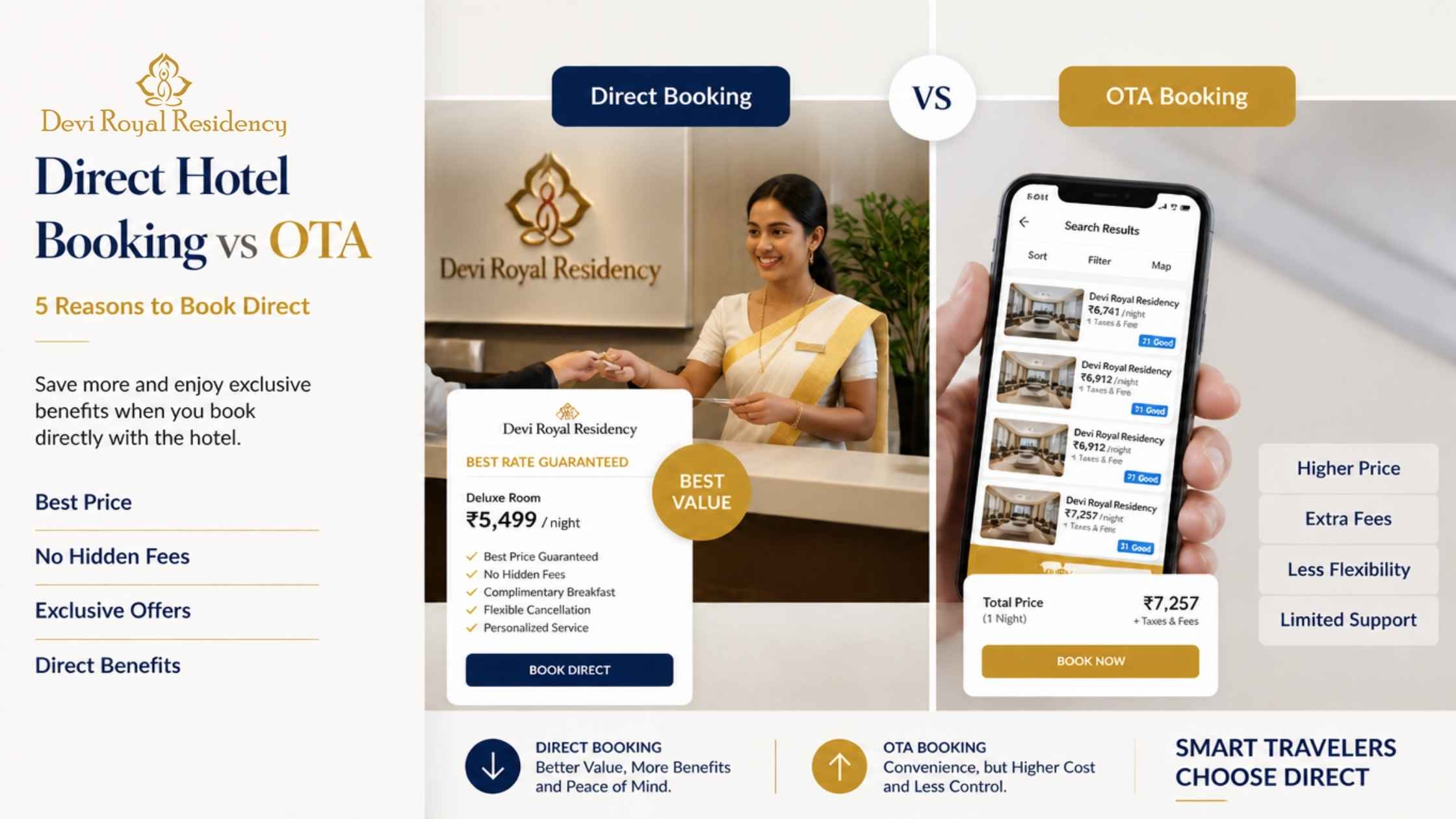 Direct Hotel Booking vs OTA: 5 Reasons to Book Direct